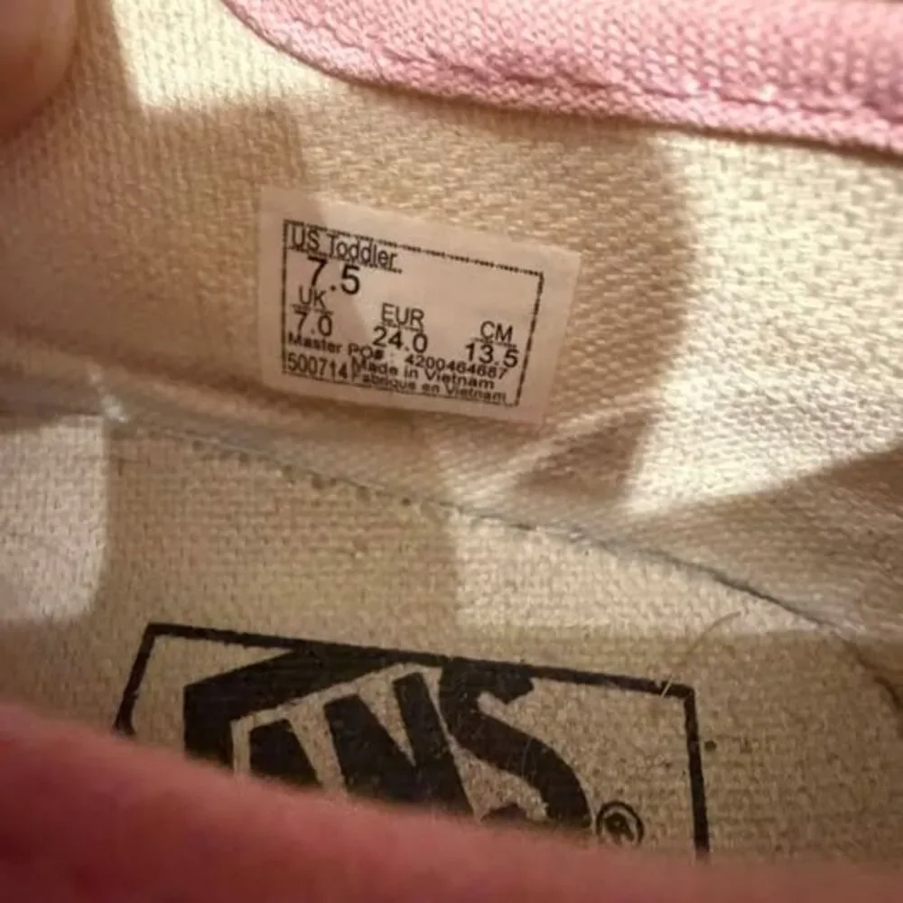Vans Toddler Mary Jane Shoes Size 7.5